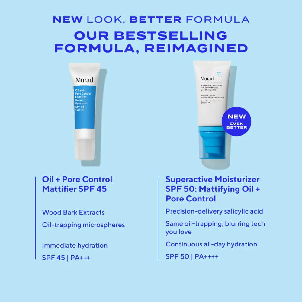 Murad Superactive Moisturizer SPF 50: Mattifying Oil + Pore Control