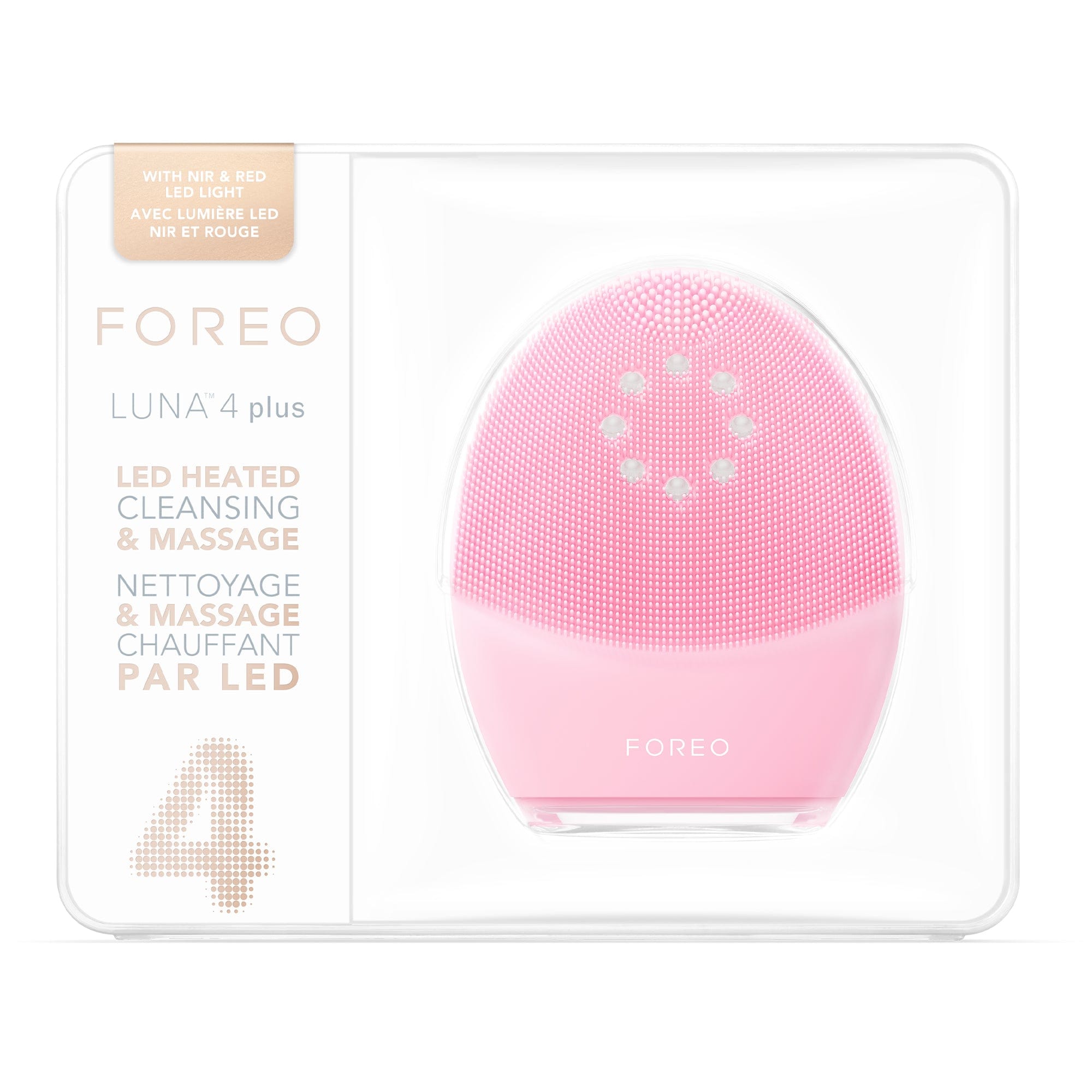FOREO LUNA 4 Plus Facial Cleansing & LED Microcurrent Device For Normal Skin