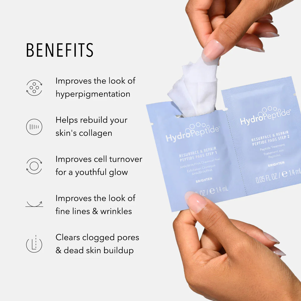 HydroPeptide Resurface and Repair Peptide Pads