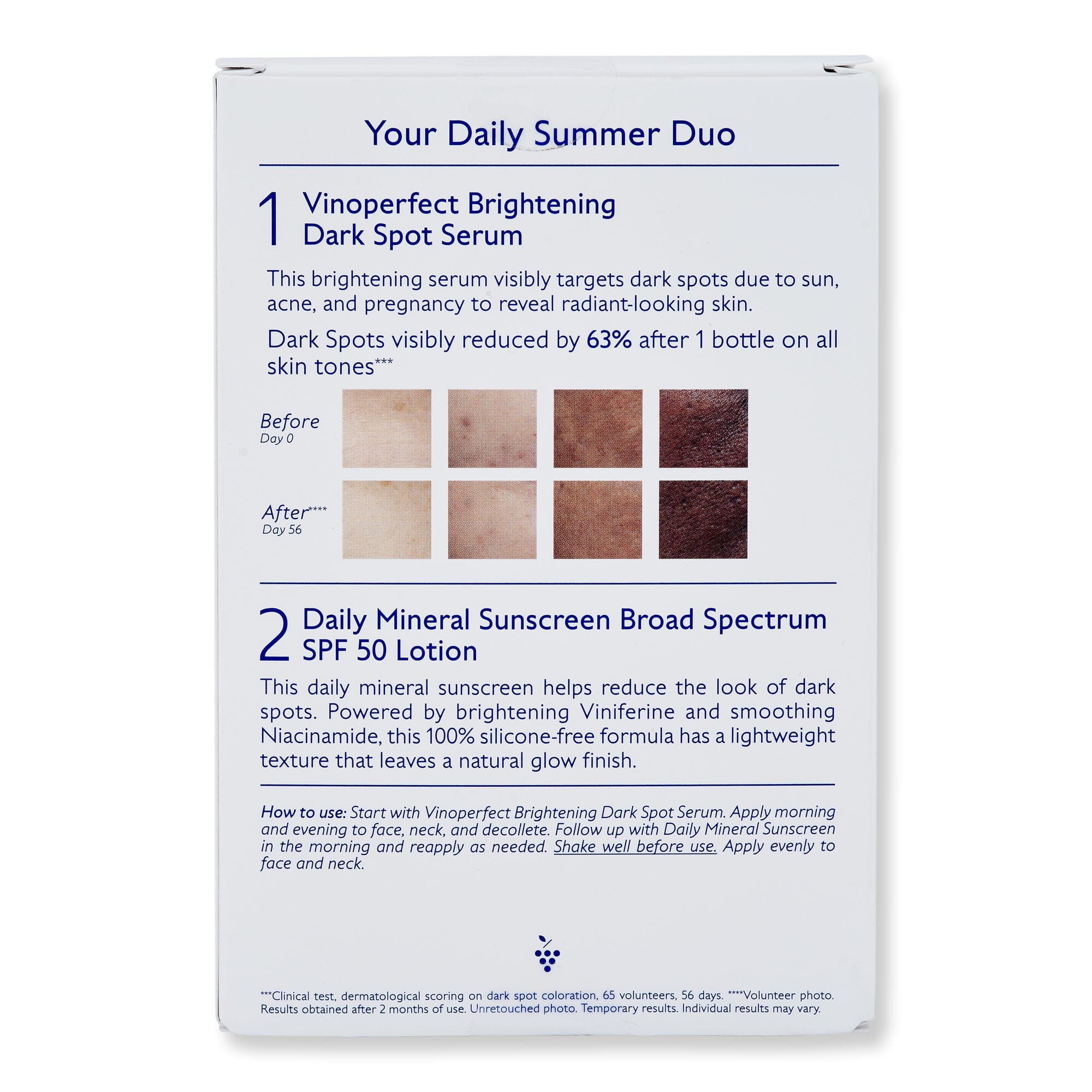 Caudalie Dark Spot Brightening Serum & Sunscreen SPF 50 Set