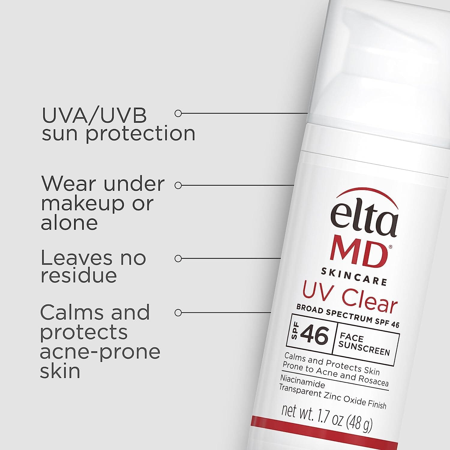 EltaMD UV Clear Untinted SPF 46 Broad-Spectrum Duo ($90 Value)