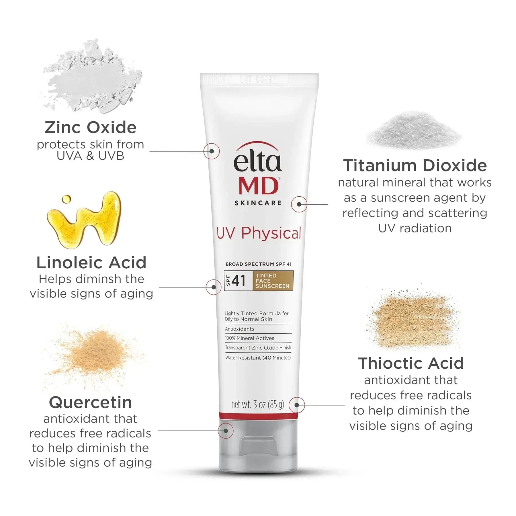 EltaMD UV Physical Broad-Spectrum SPF 41 Tinted Face Sunscreen