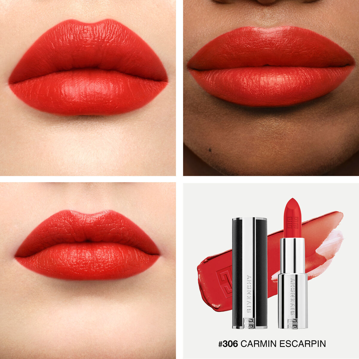 Givenchy Trio Le Rouge Interdit Intense Silk + Pouch Set 3.4g x 3