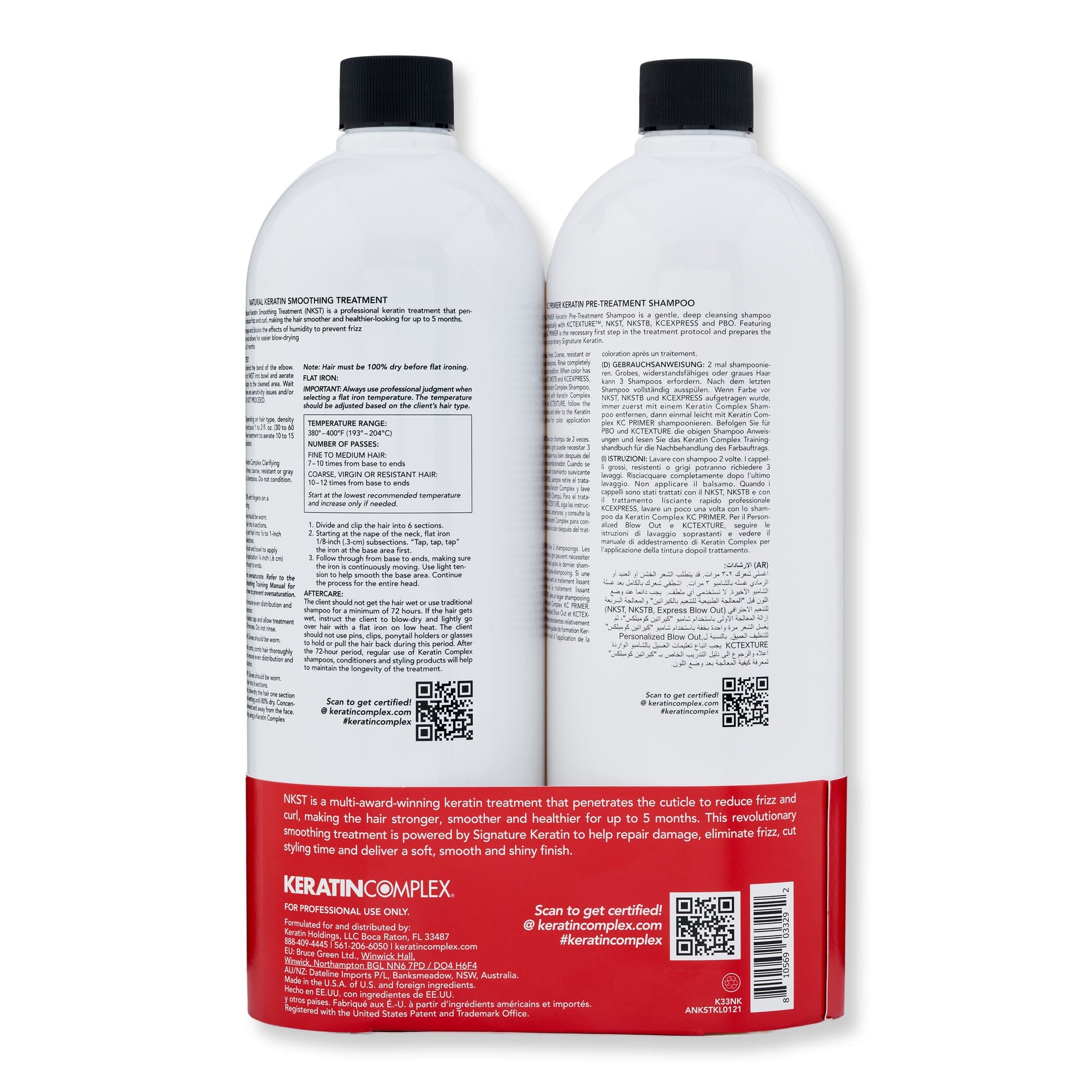 Keratin Complex Natural Keratin Smoothing Treatment Duo Kit