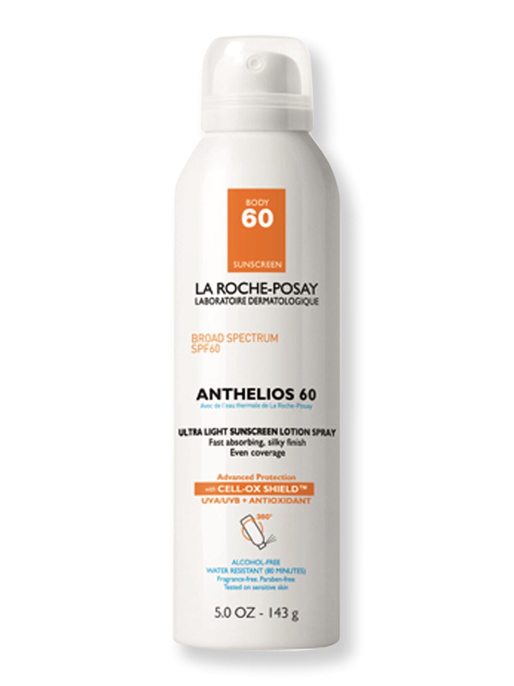 La-Roche Posay Anthelios 60 Ultra Light Sunscreen Lotion Spray