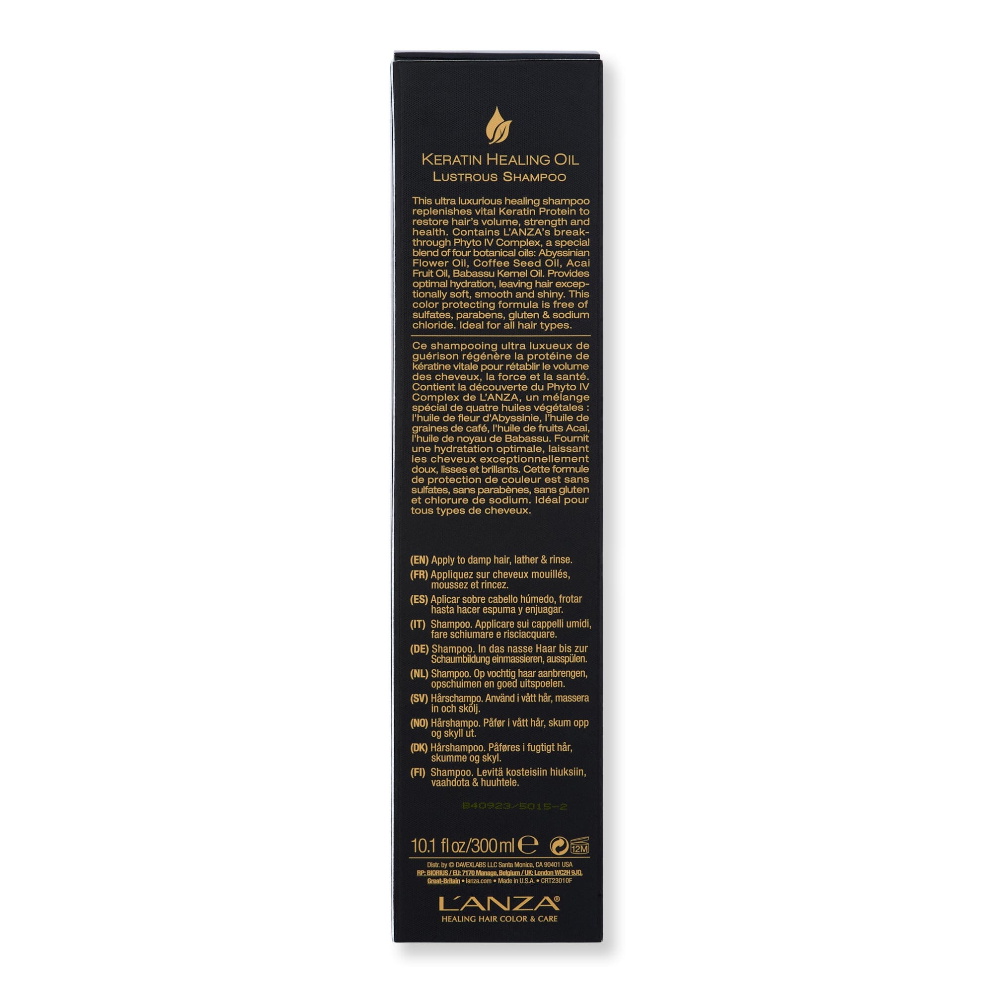 L'anza Keratin Healing Oil Lustrous Shampoo
