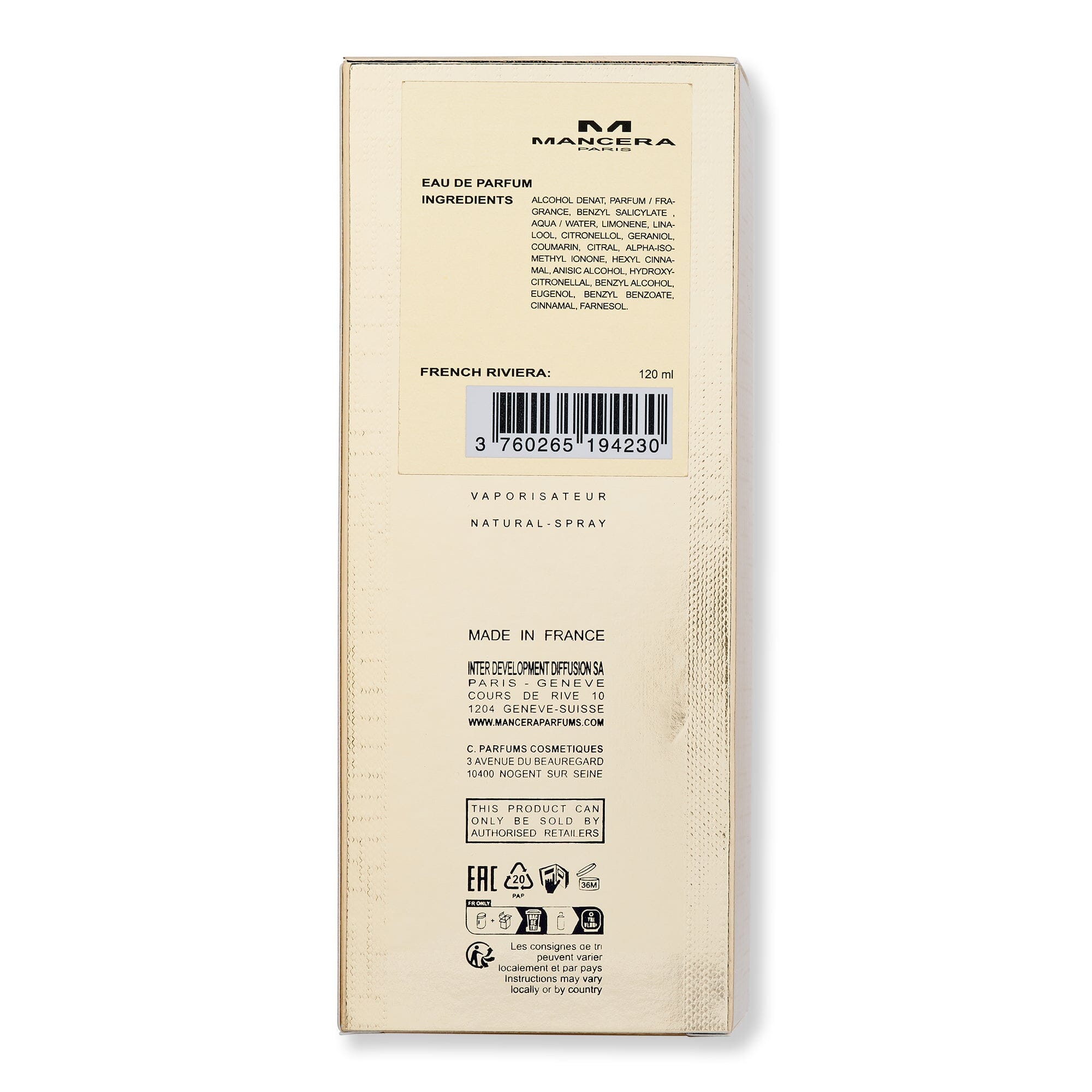 Mancera French Riviera Eau De Parfum