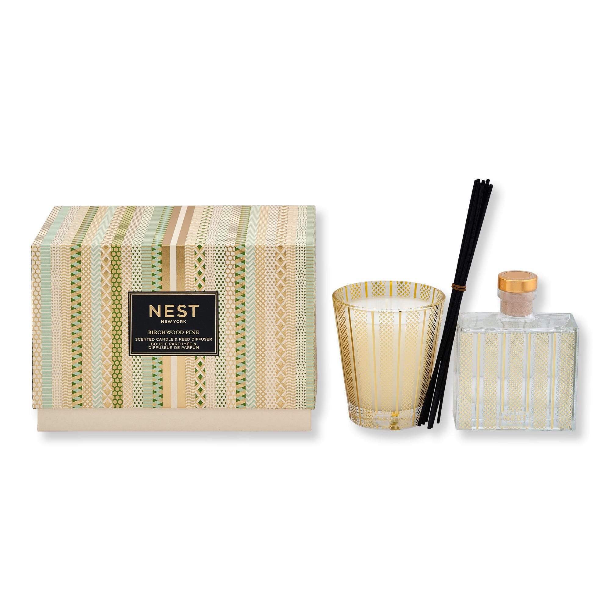 NEST New York Birchwood Pine Classic Candle & Diffuser Set