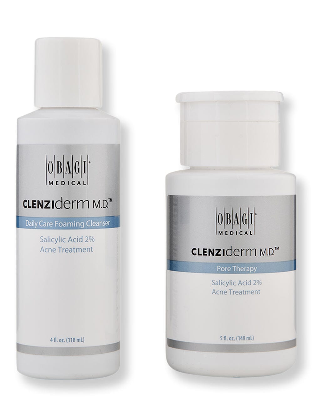 Obagi Clenziderm M.D. Pore Therapy 5 oz & Daily Care Foaming Cleanser 4 oz