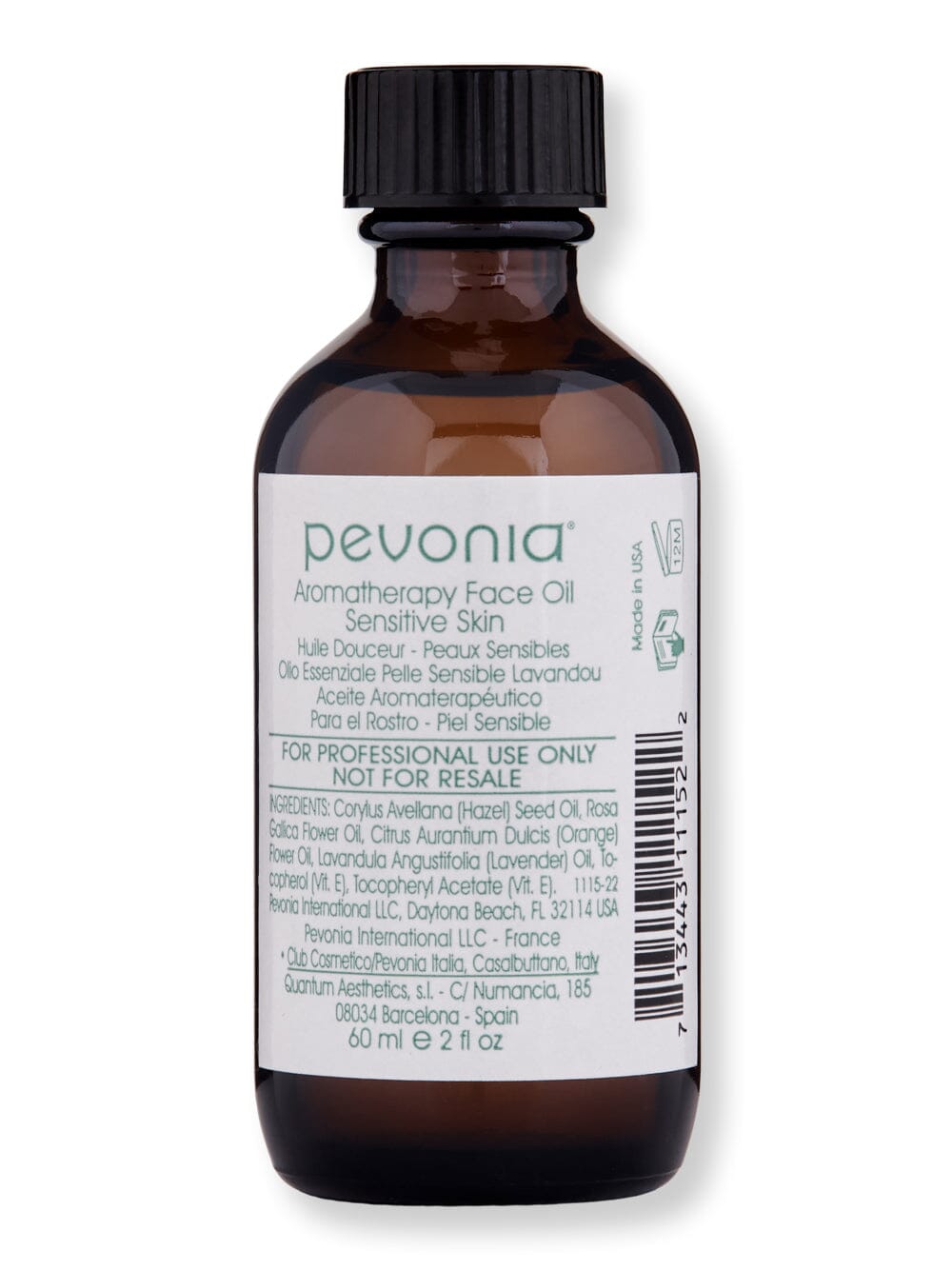 Pevonia Aromatherapy Face Oil Sensitive Skin