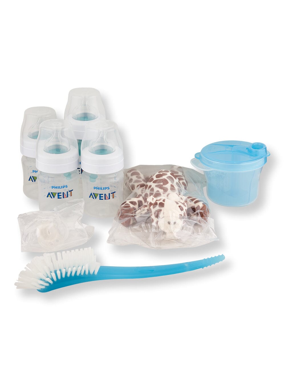 Philips Avent Anti-Colic Baby Bottle With AirFree Vent Newborn Gift Set With Snuggle Blue