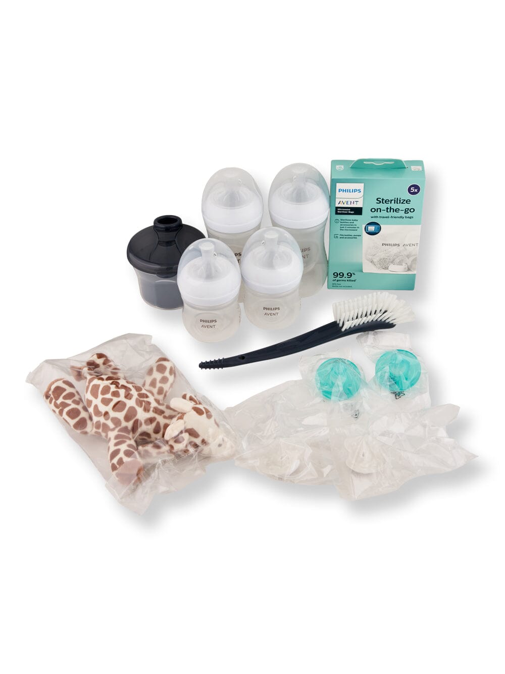 Philips Avent Natural Baby Bottle with Natural Response Nipple Essentials Baby Gift Set