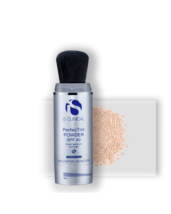 iS Clinical PerfecTint Powder SPF 40 (brush with 2 qty 3.5 g) - PerfecTint Ivory (Clearance)