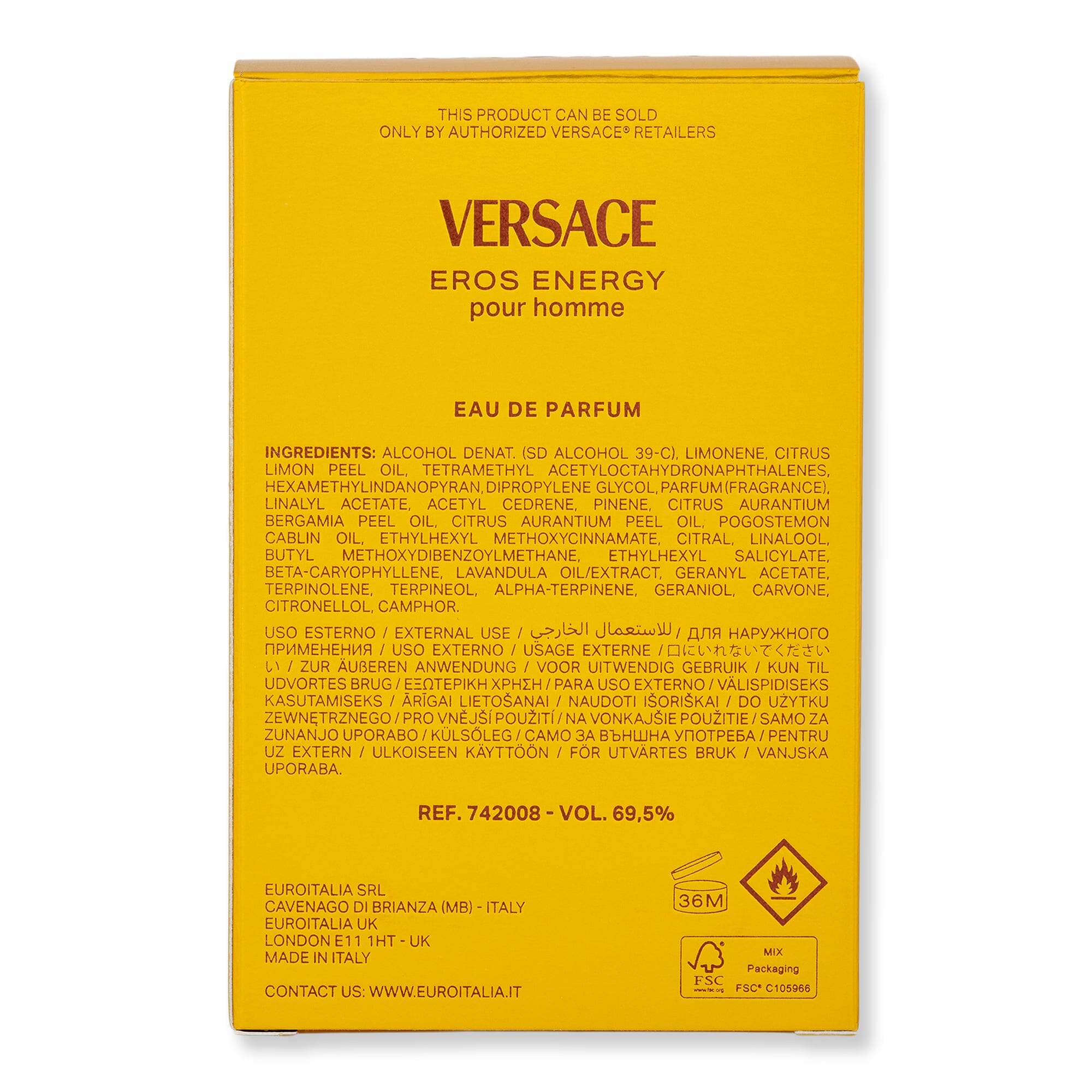 Versace Eros Energy Eau De Parfum Spray