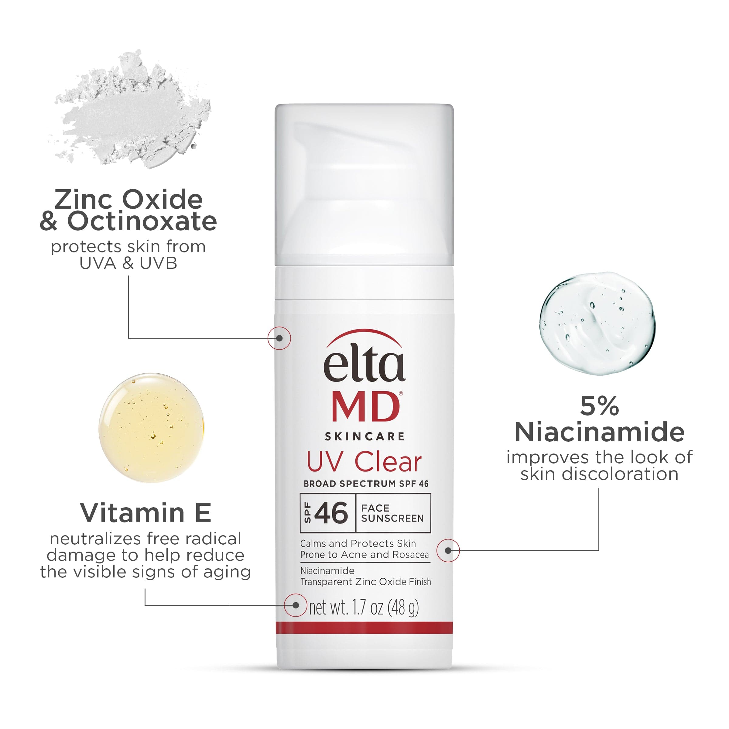 EltaMD UV Clear Untinted SPF 46 Broad-Spectrum 3-Pack ($132 Value)
