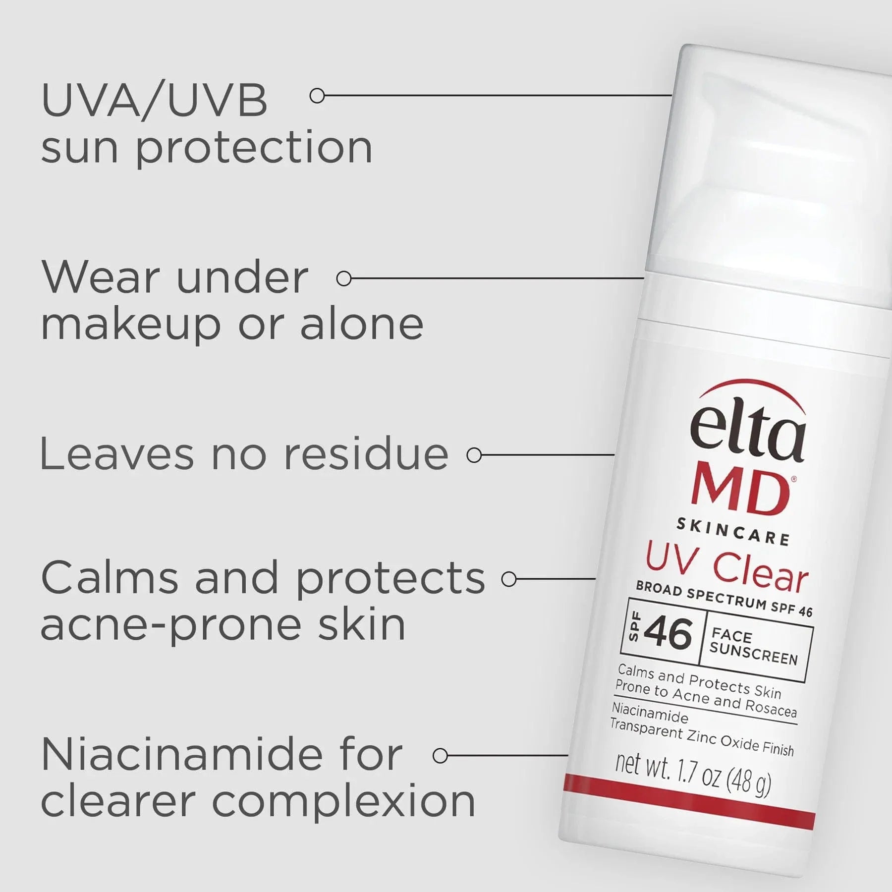 EltaMD UV Clear Untinted SPF 46 Broad-Spectrum 3-Pack ($132 Value)