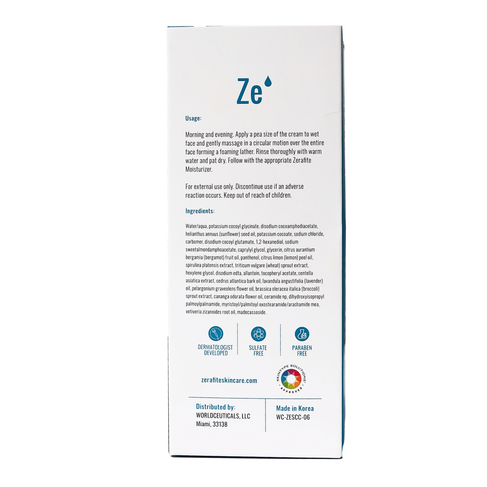 Zerafite Soothing and Calming Creamy Cleanser