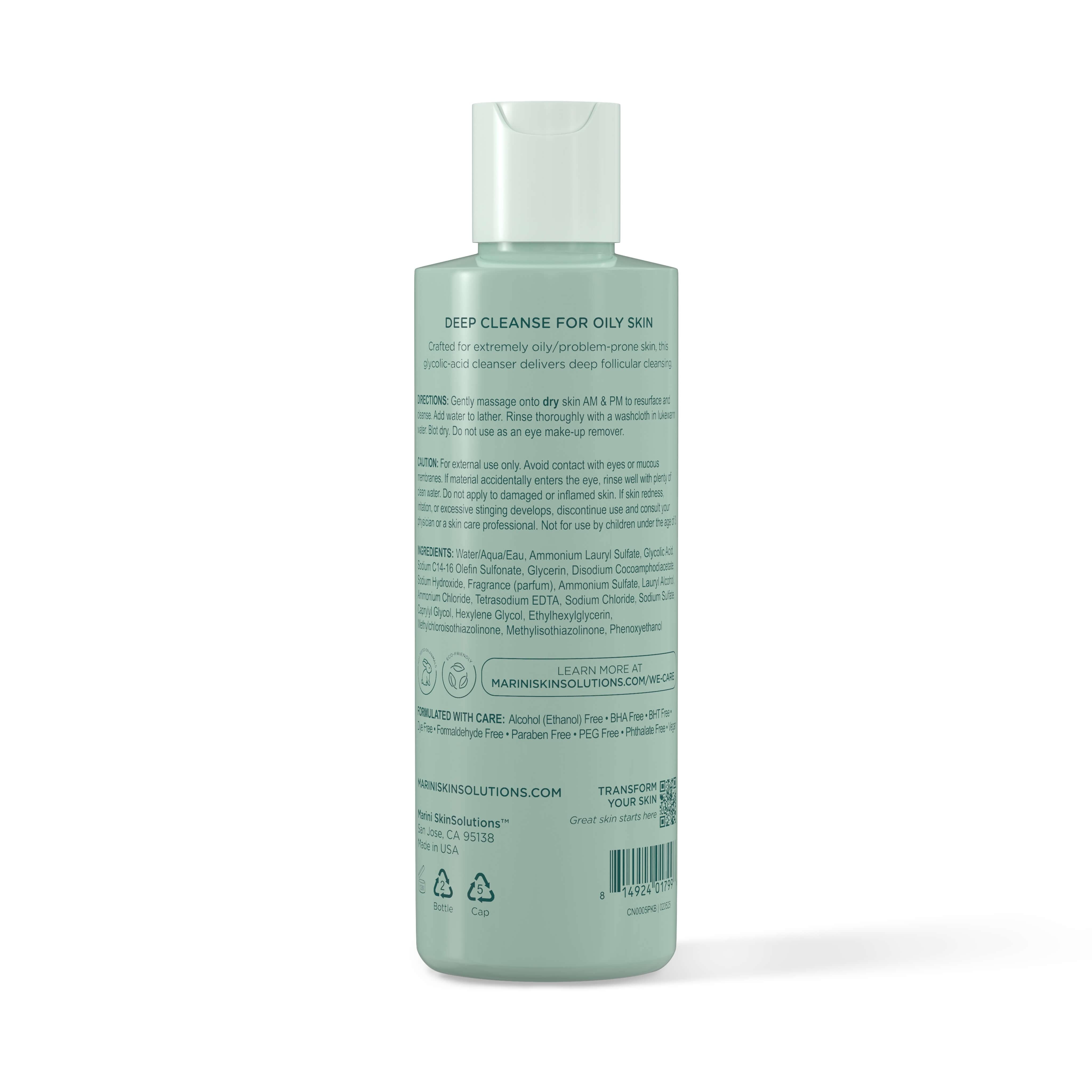 Marini Skin Solutions Bioglycolic Oily Skin Cleansing Gel