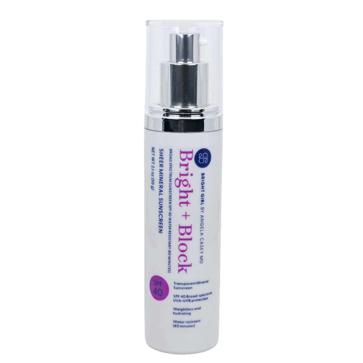 Bright Girl Bright+Block SPF 40 Sheer Mineral Sunscreen