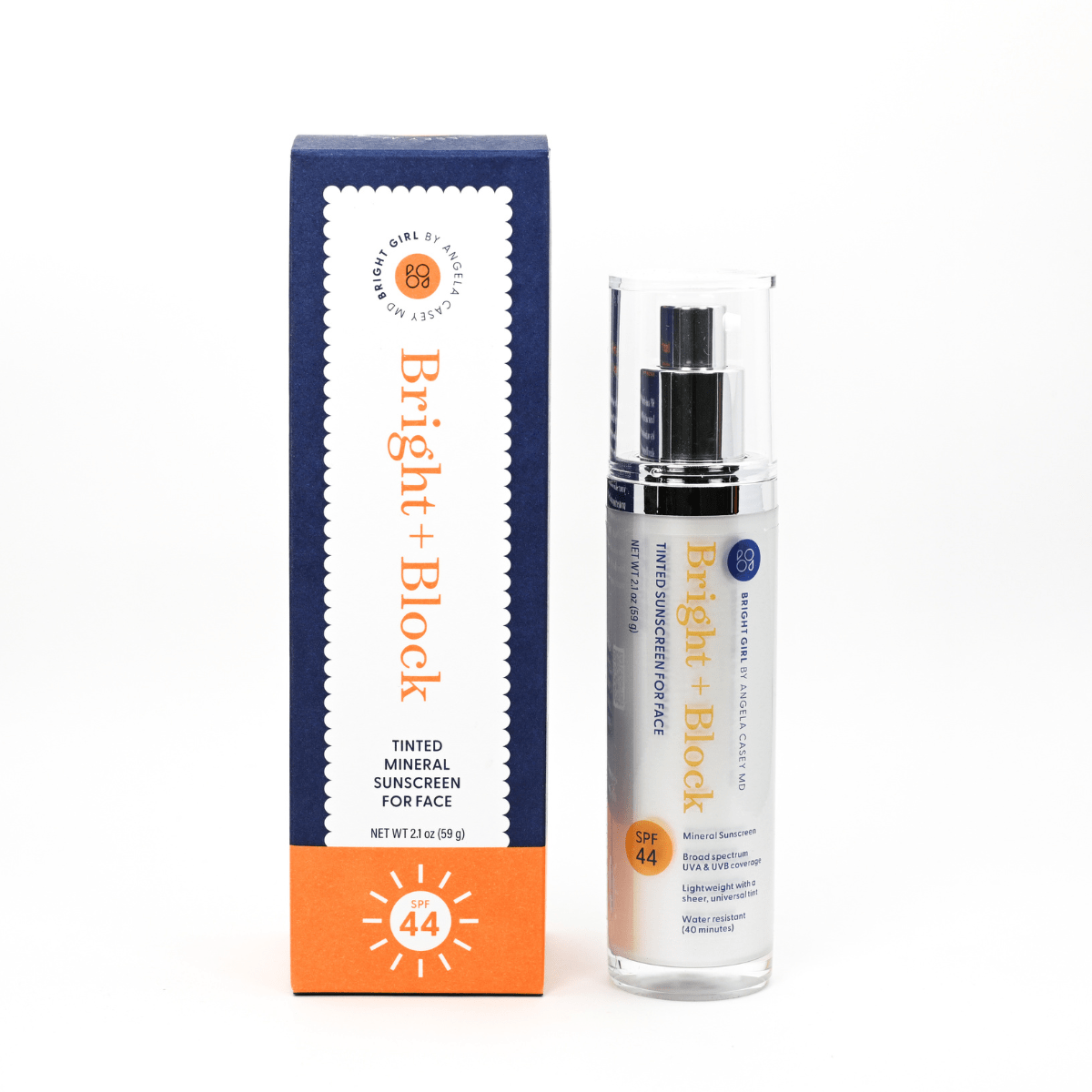 Bright Girl Bright+Block SPF 44 Tinted Mineral Sunscreen
