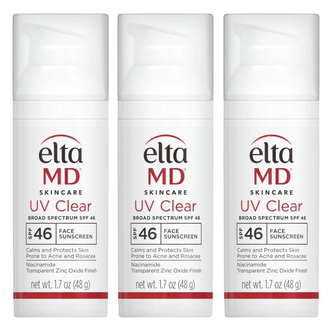 EltaMD UV Clear Untinted SPF 46 Broad-Spectrum 3-Pack ($132 Value)