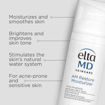 EltaMD AM & PM Restore Facial Moisturizer DUO ($94 Value)