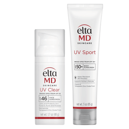 EltaMD UV Sport + UV Clear Untinted Duo ($104 Value)