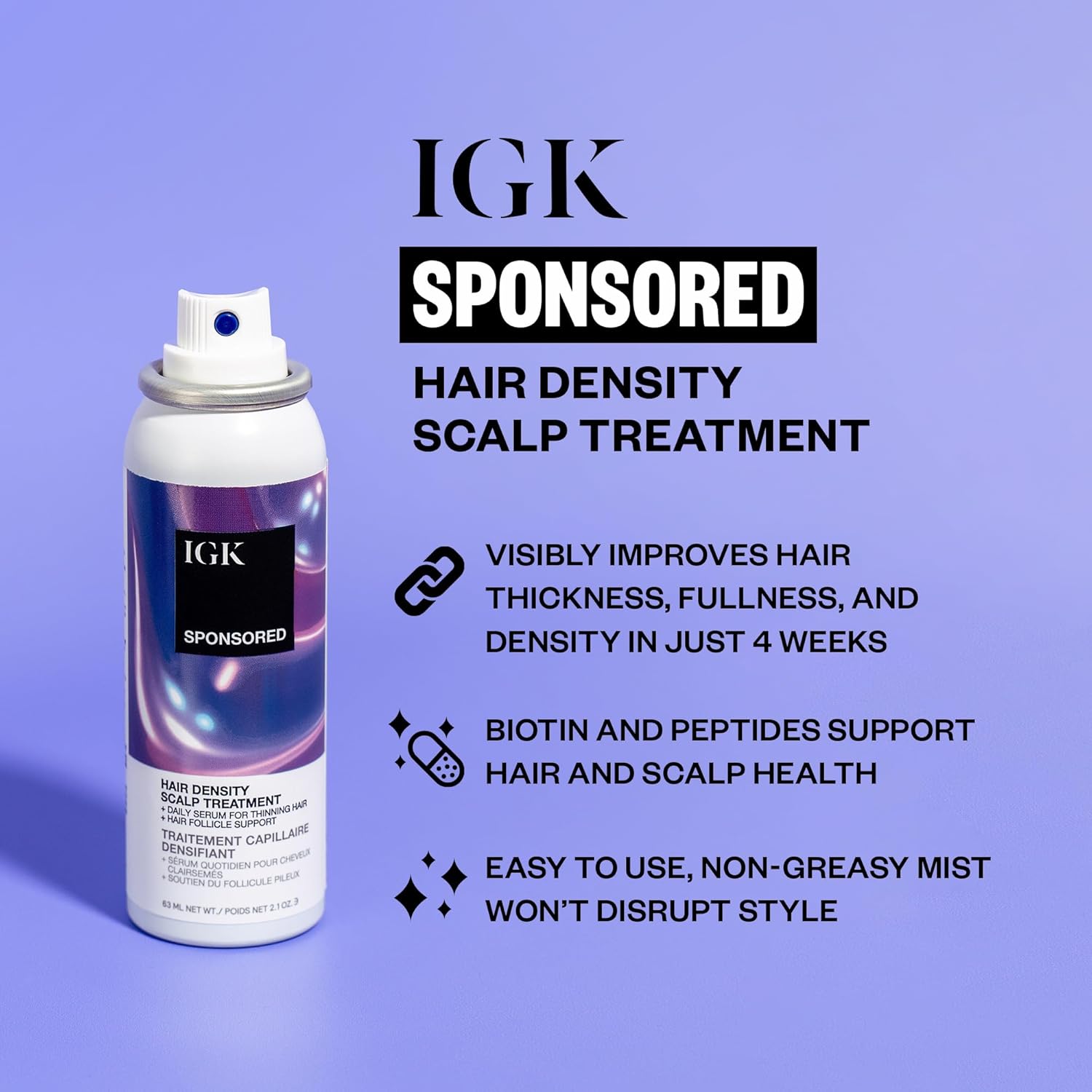 IGK Sponsored Hair Density Scalp Treatment