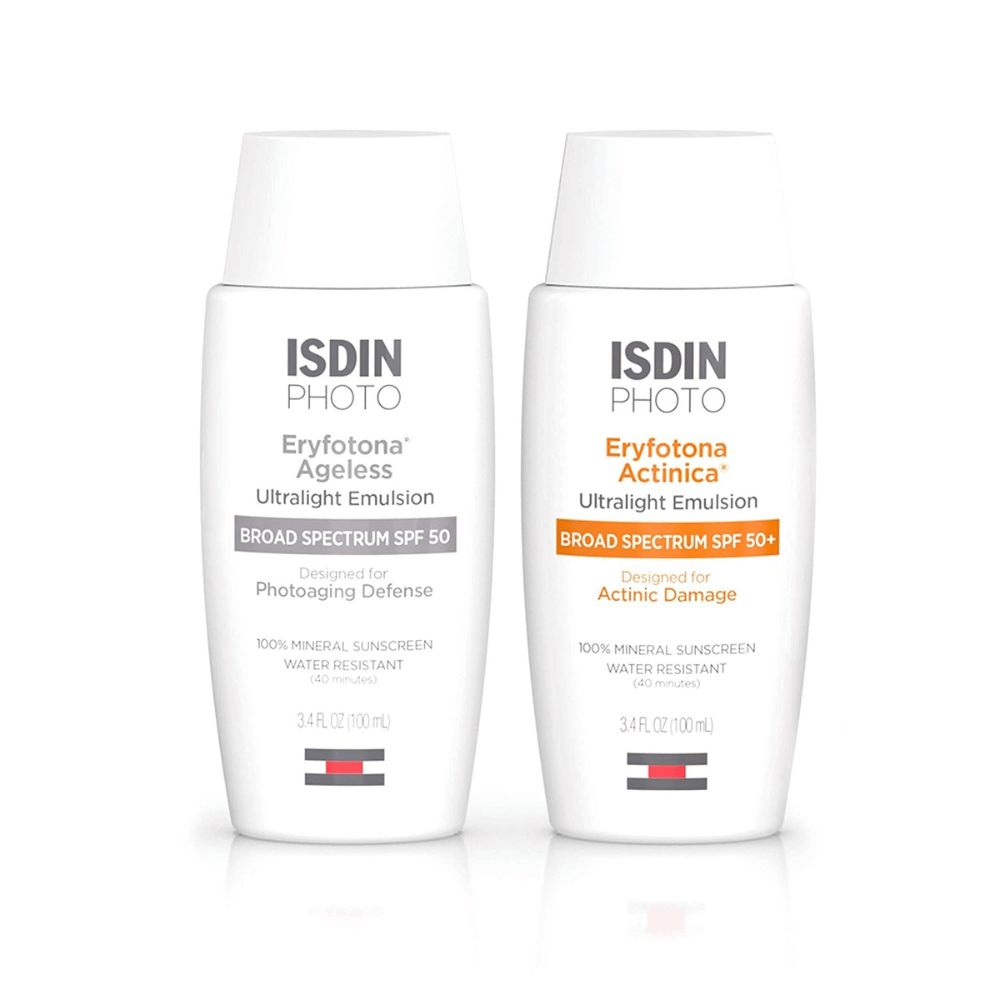 ISDIN Eryfotona Favorites Bundle Non-Tinted & Tinted Mineral Sunscreen SPF 50+