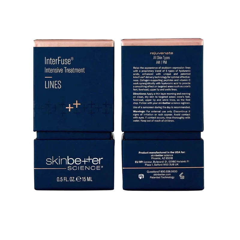 Skinbetter® InterFuse Intensive Treatment LINES (Deluxe Travel Size) -.5 Fl oz / 15ml
