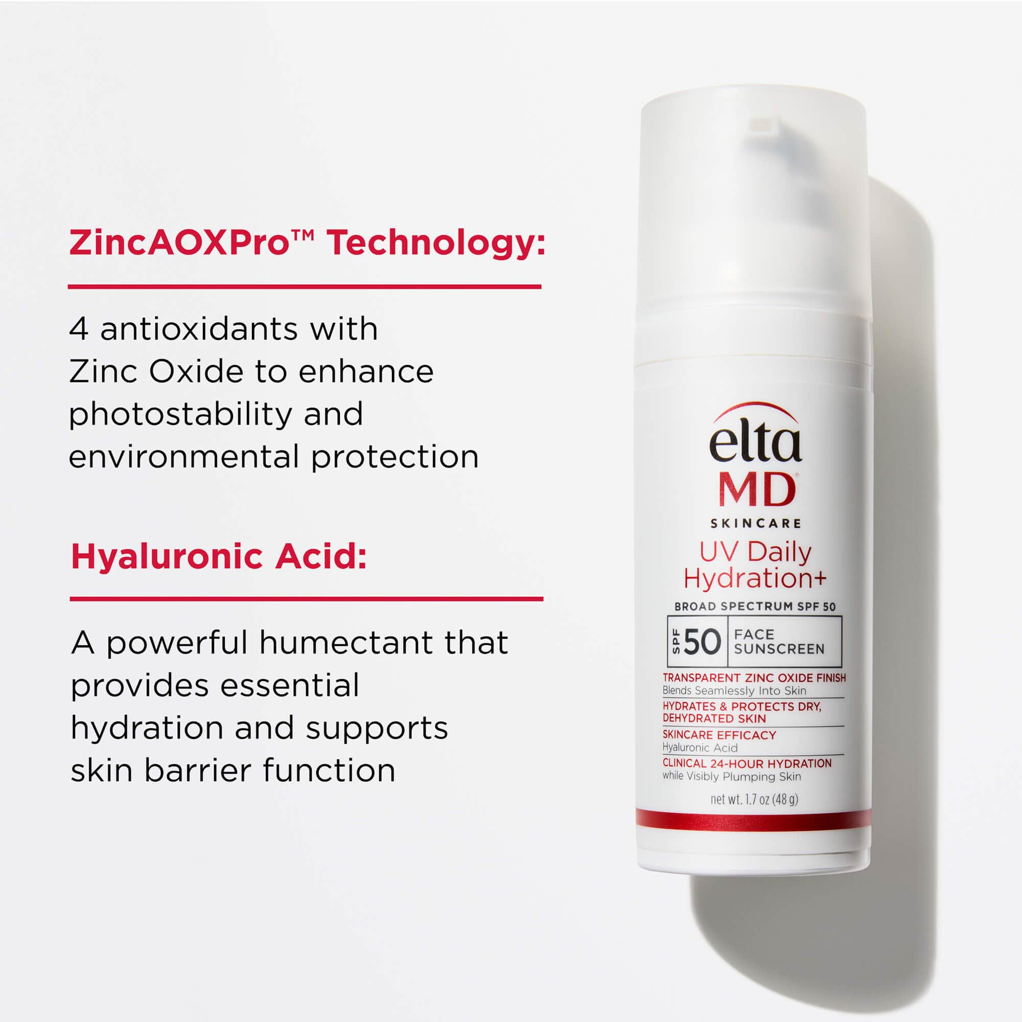 EltaMD UV Daily Hydration+ Broad Spectrum SPF 50
