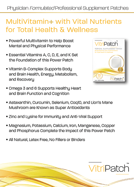 ProPatch+ VitriPatch Topical Multivitamin Supplement Patch