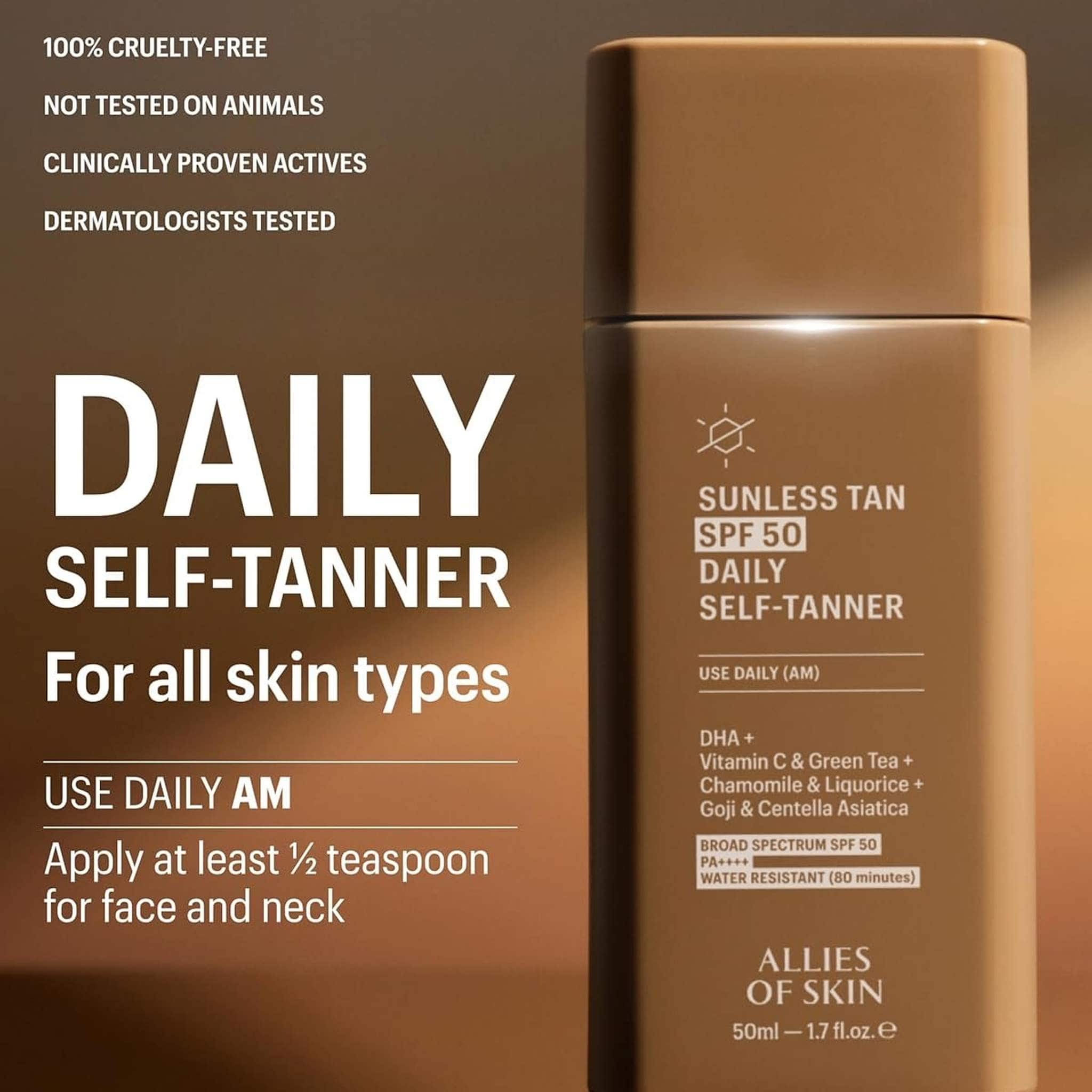 Allies of Skin Sunless Tan SPF 50 Daily Self-Tanner