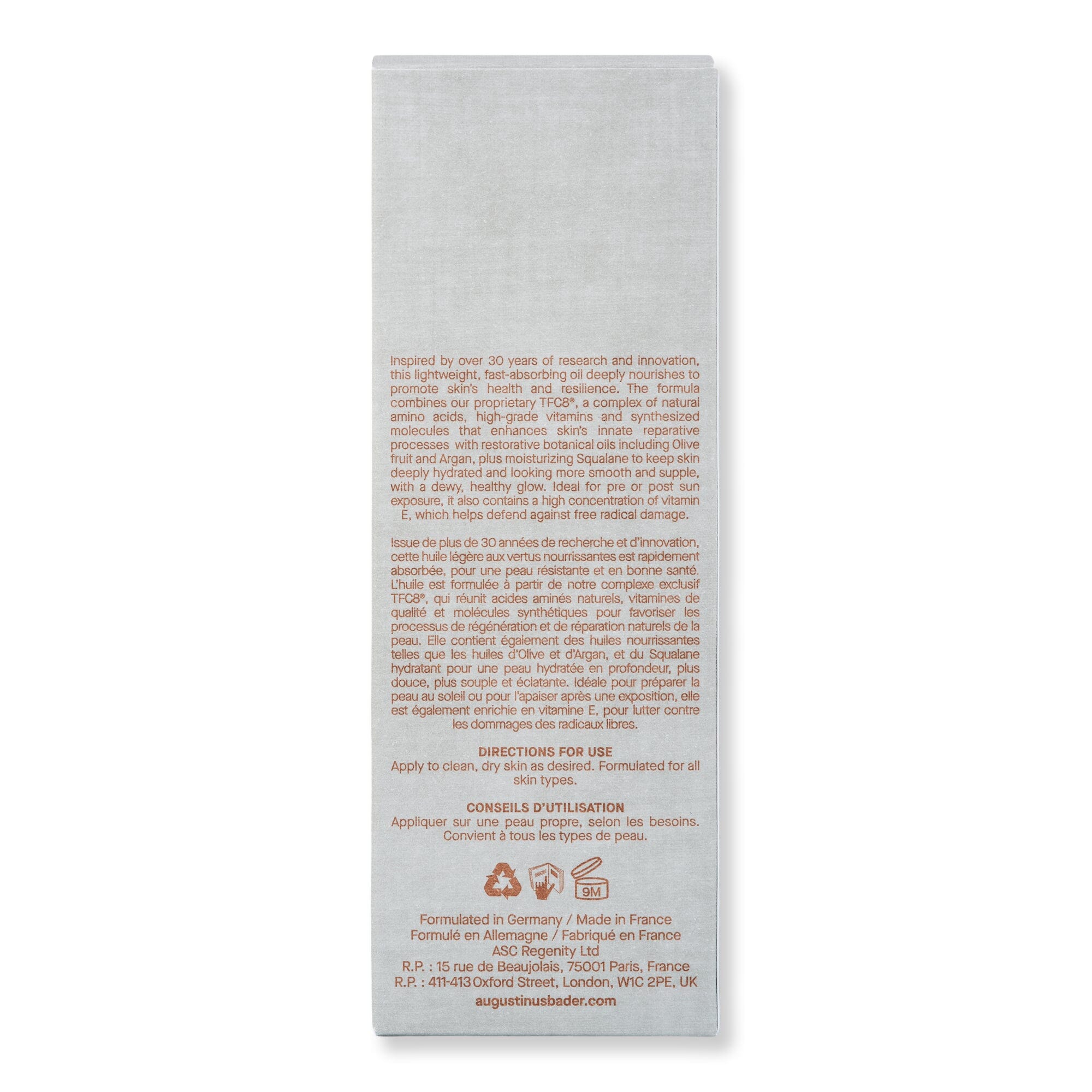 Augustinus Bader The Body Oil