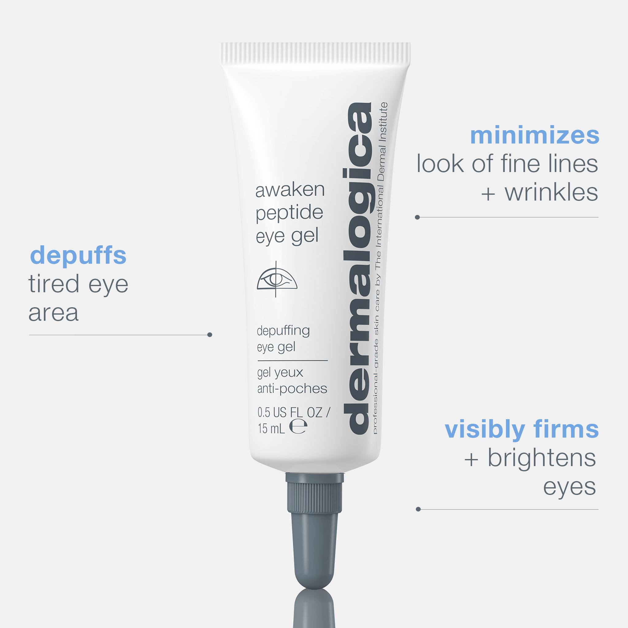 Dermalogica Awaken Peptide Depuffing Eye Gel -  0.5 oz/15 ml