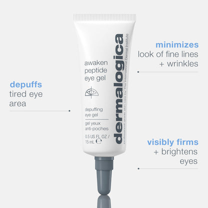 Dermalogica Awaken Peptide Depuffing Eye Gel -  0.5 oz/15 ml