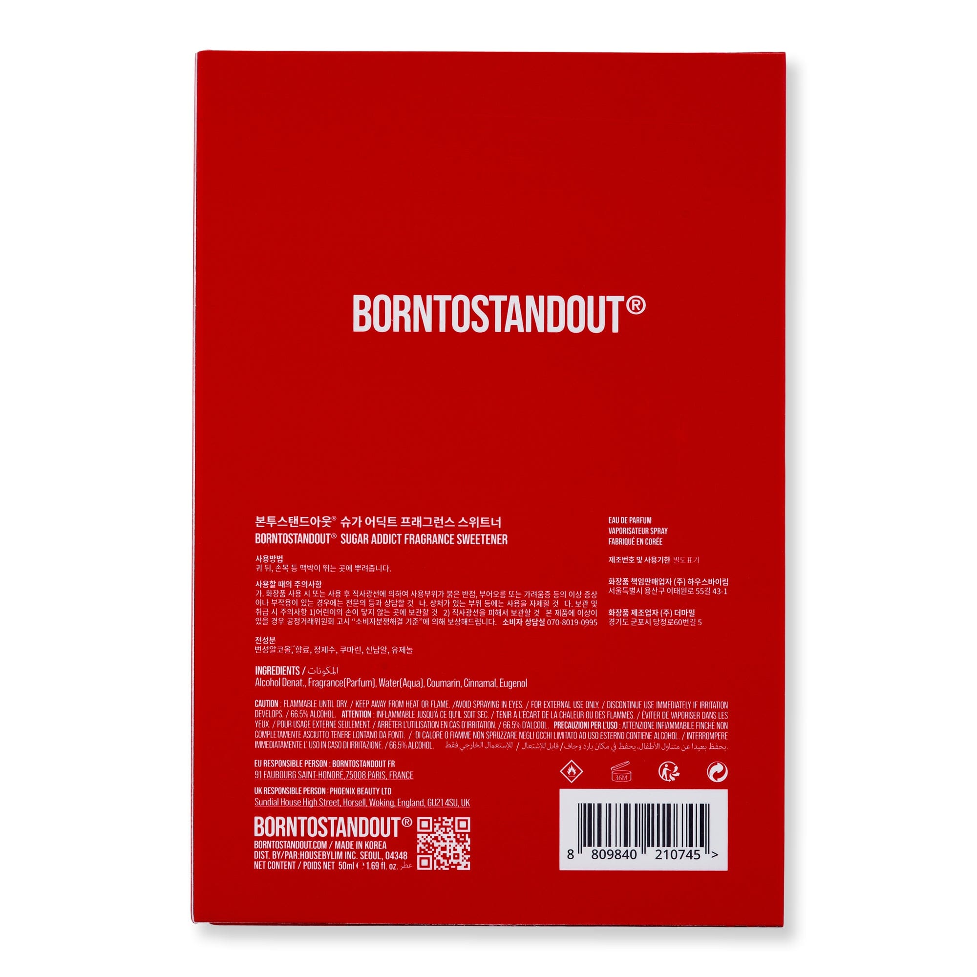BORNTOSTANDOUT Sugar Addict Eau de Parfum