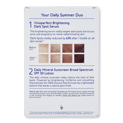 Caudalie Dark Spot Brightening Serum & Sunscreen SPF 50 Set