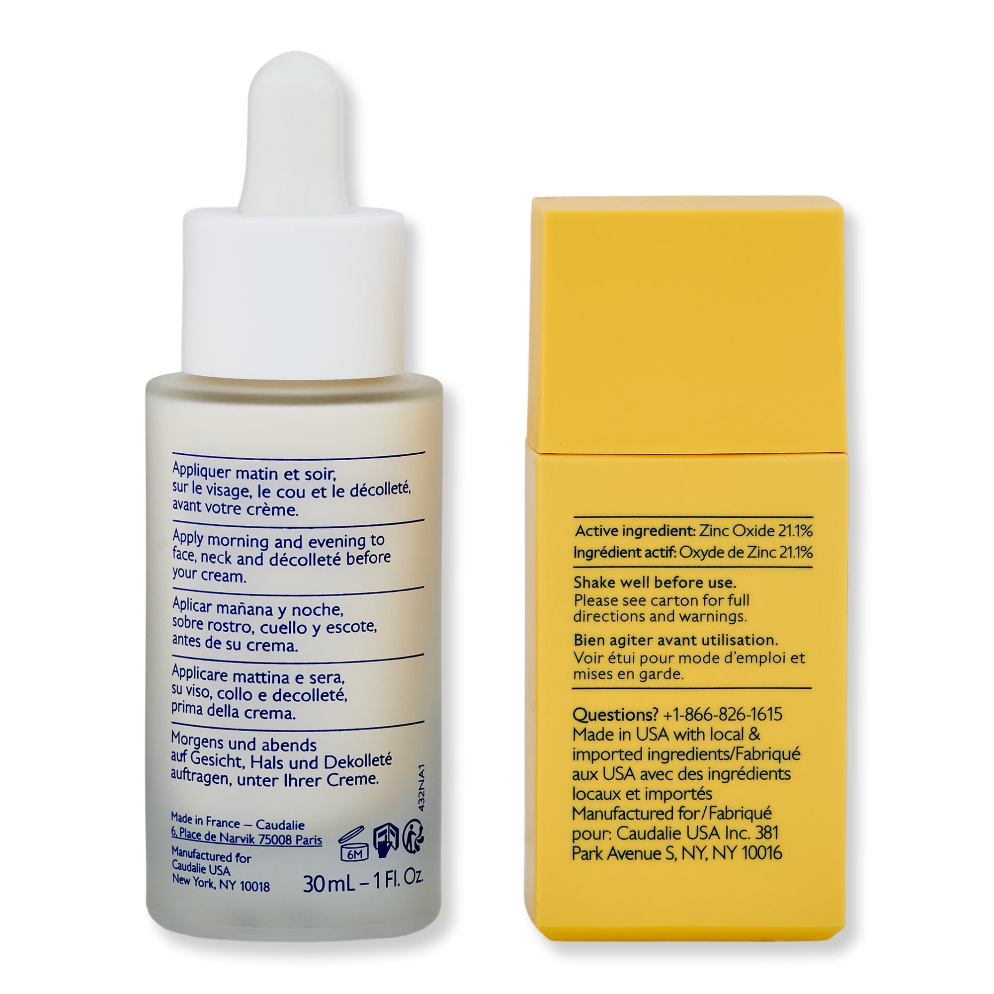 Caudalie Dark Spot Brightening Serum & Sunscreen SPF 50 Set