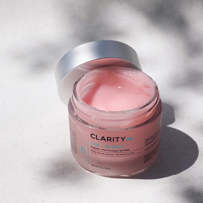 ClarityRx Live + Be Well Probiotic Pink Himalayan Salt Mask