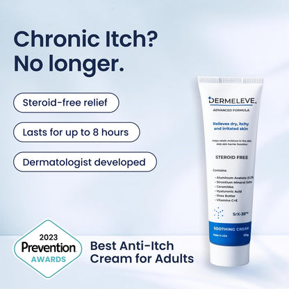 Dermeleve Steroid Free Anti-Itch Soothing Cream 4 oz.