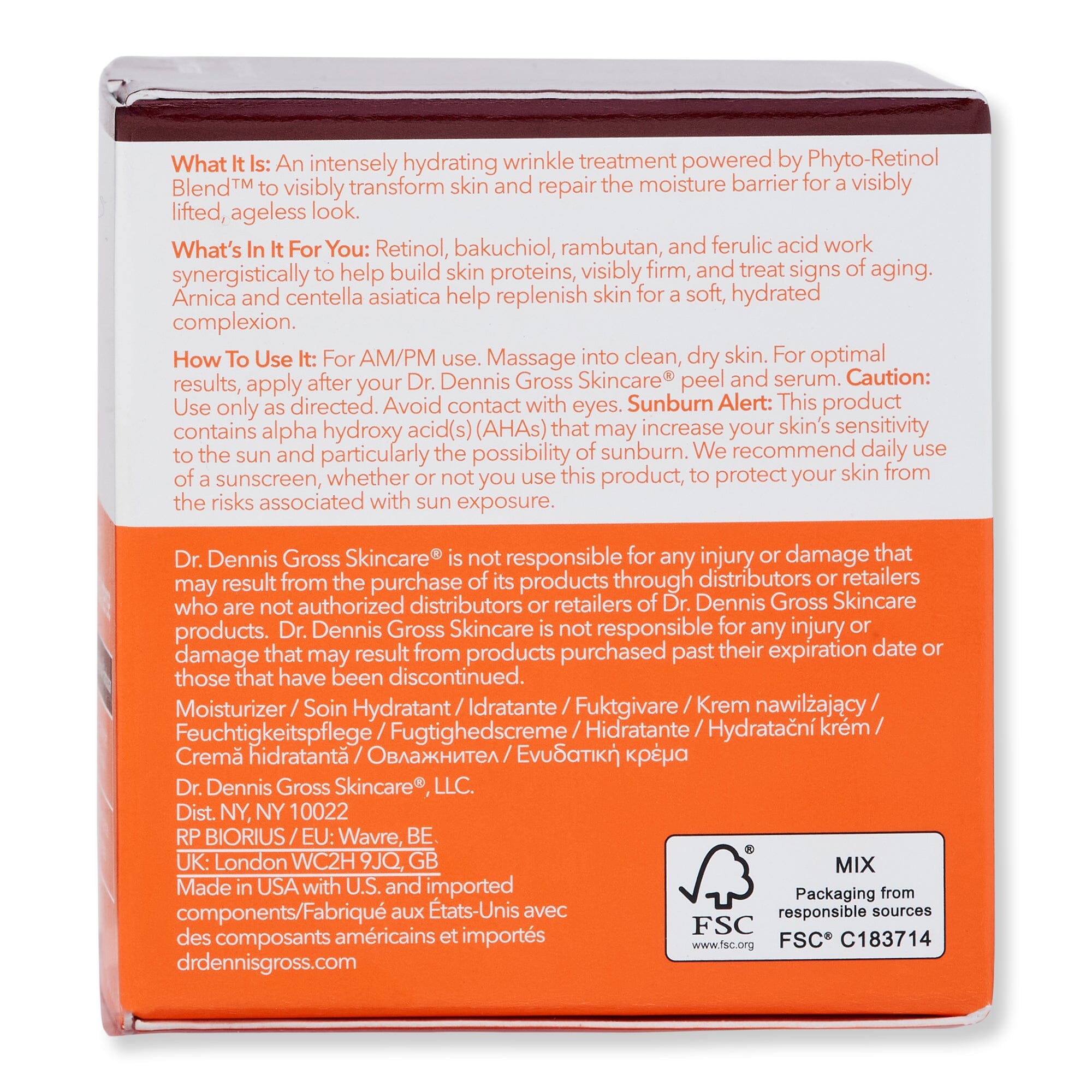 Dr. Dennis Gross Advanced Retinol + Ferulic Intense Wrinkle Cream