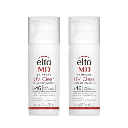EltaMD UV Clear Untinted SPF 46 Broad-Spectrum Duo ($90 Value)