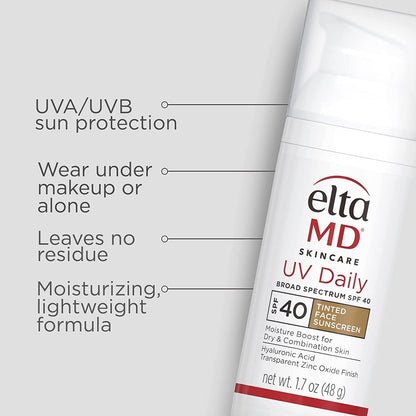 EltaMD UV Daily Broad-Spectrum SPF 40 Tinted Sunscreen DUO ($84 Value)
