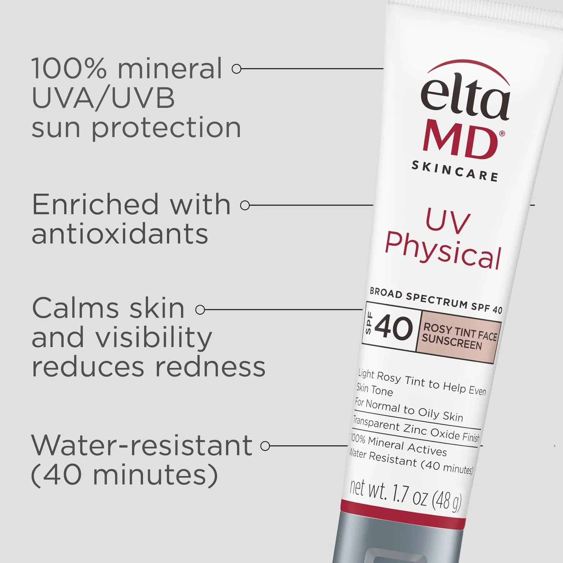 EltaMD UV Physical Rosy Tint Broad Spectrum SPF 40