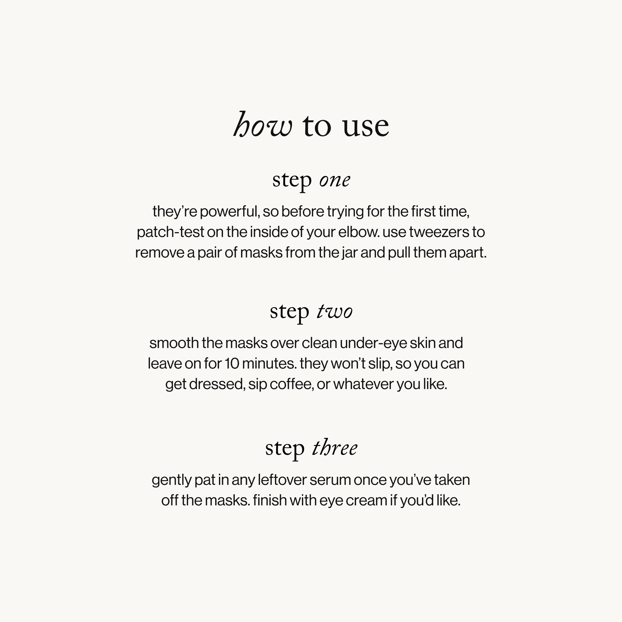 goop beauty Lift + Depuff Eye Masks