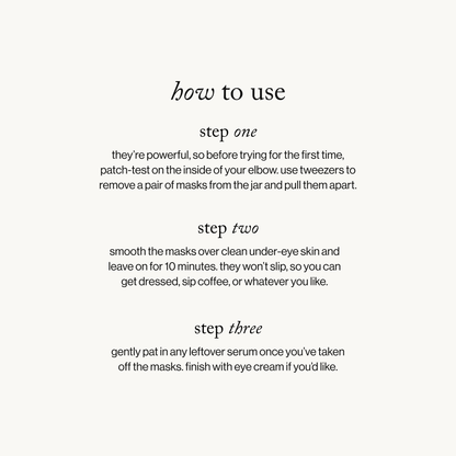 goop beauty Lift + Depuff Eye Masks