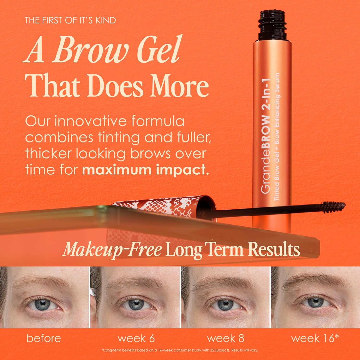 Grande Cosmetics GrandeBROW 2-in-1 Tinted Brow Gel + Serum