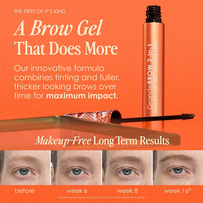 Grande Cosmetics GrandeBROW 2-in-1 Tinted Brow Gel + Serum