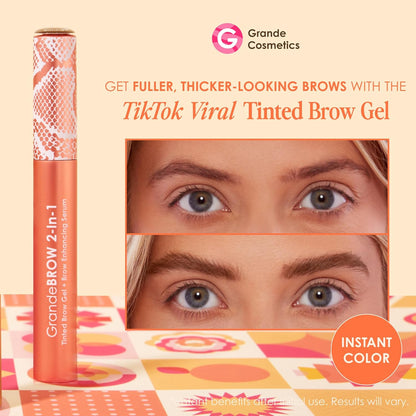 Grande Cosmetics GrandeBROW 2-in-1 Tinted Brow Gel + Serum